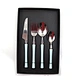 white silverware set